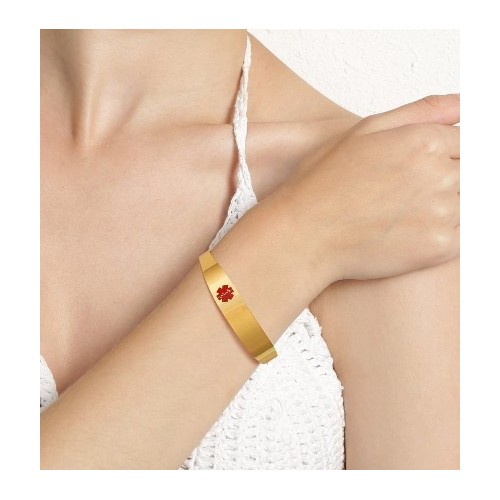 PULSERA MÉDICA ACERO, PARA ALÉRGICOS Y ENFERMOS CRÓNICOS