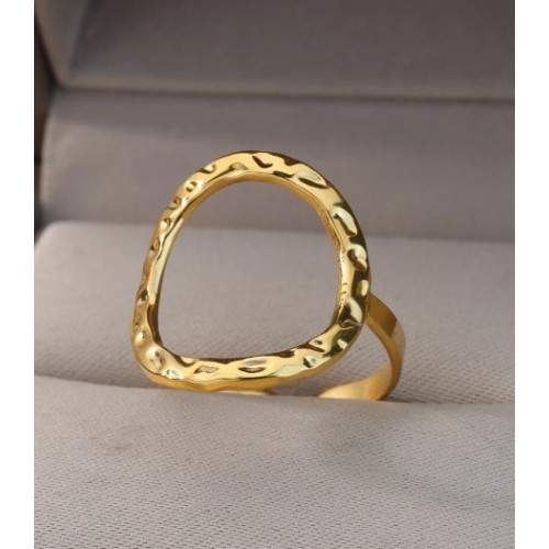 ANILLO HOLE ACERO Y ORO WATERPROOF