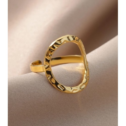 ANILLO HOLE ACERO Y ORO WATERPROOF