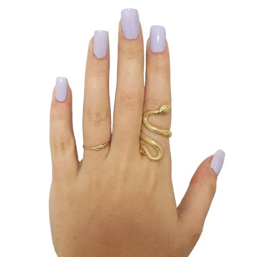 ANILLO SERPIENTE CON PLATA 925