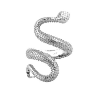 ANILLO SERPIENTE CON PLATA 925