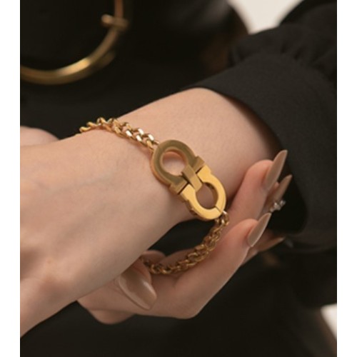 PULSERA BIS A BIS ACERO Y ORO WATERPROOF