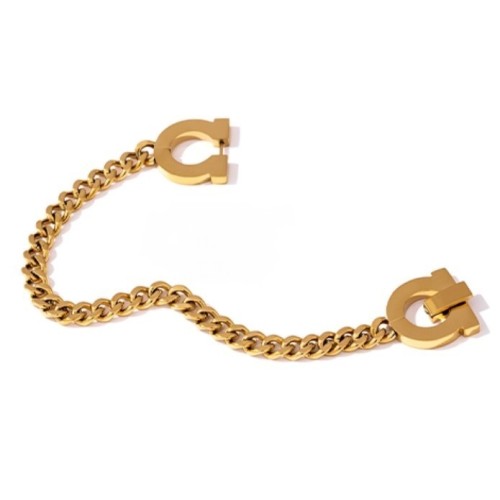 PULSERA BIS A BIS ACERO Y ORO WATERPROOF