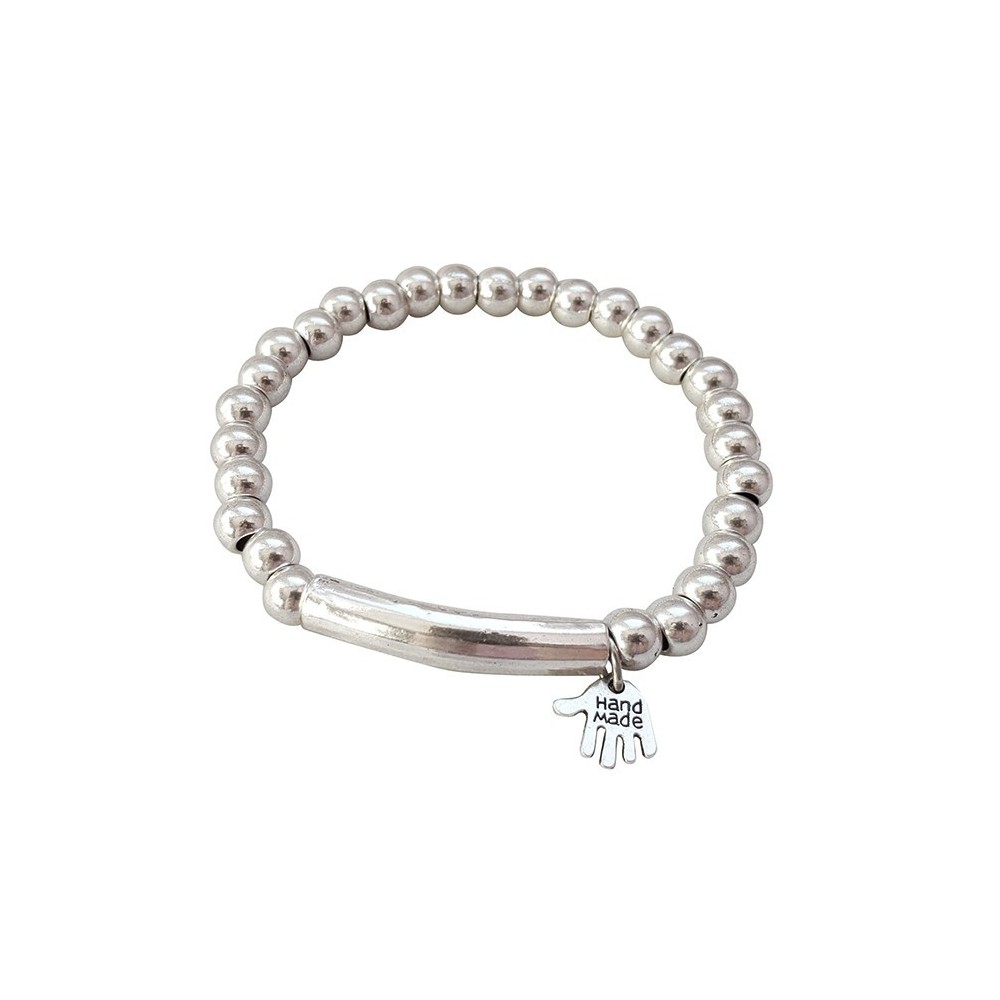 PULSERA ELÁSTICA ARTESANAL DE ZAMAK/ZINC