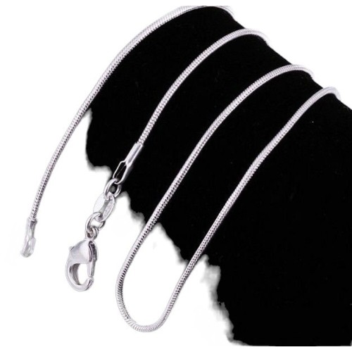 CADENA FINA SNAKE, COLA DE RATÓN, LAMINADA PLATA 925