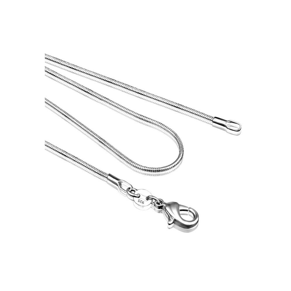 CADENA FINA SNAKE, COLA DE RATÓN, LAMINADA PLATA 925