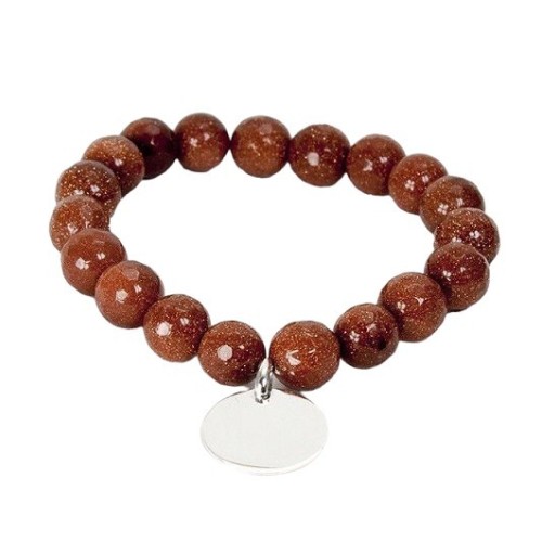 PULSERA PERSONALIZADA PLATA DE LEY Y PIEDRAS NATURALES