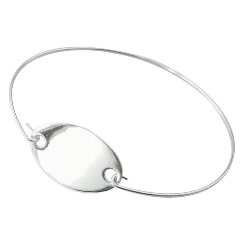 PULSERA HILO EN PLATA DE LEY CON CHAPA PERSONALIZABLE