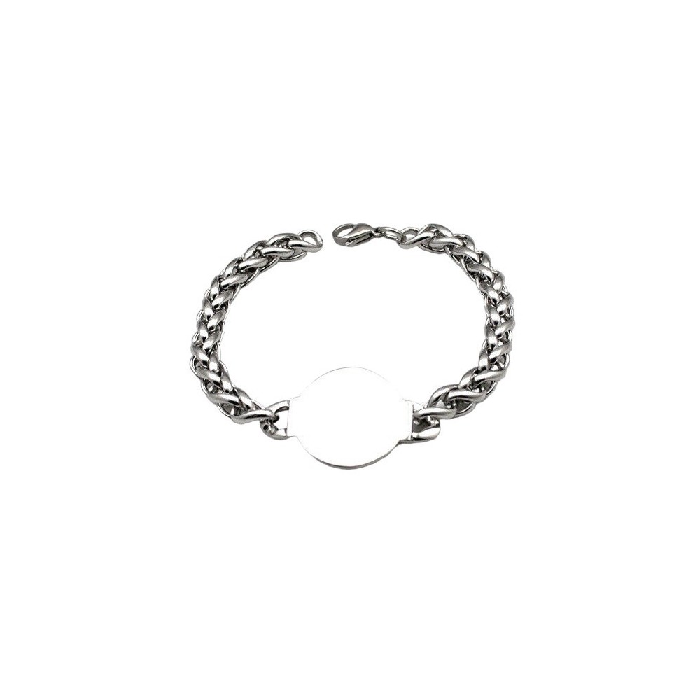 ESCLAVA DE ACERO CHAPA REDONDA