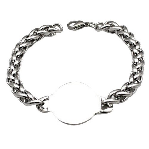 ESCLAVA DE ACERO CHAPA REDONDA