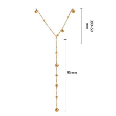 COLLAR GARGANTILLA BELL, ACERO Y ORO WATERPROOF