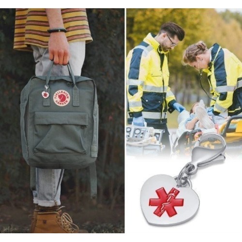 Colgante alerta médica, anti pérdida