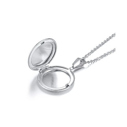 COLGANTE RELICARIO PORTAFOTOS MEDALLÓN CON PLATA 925