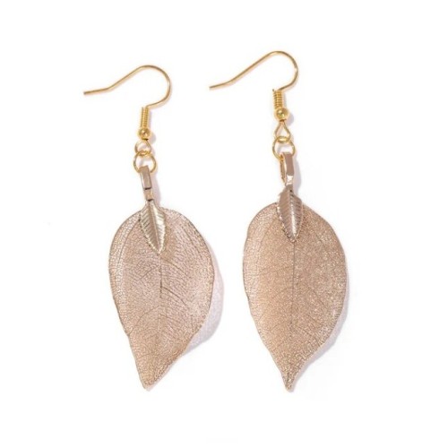 PENDIENTES LARGOS HOJA - ETNIA
