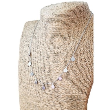 GARGANTILLA PLATA DE 1ª LEY MEDALLITAS