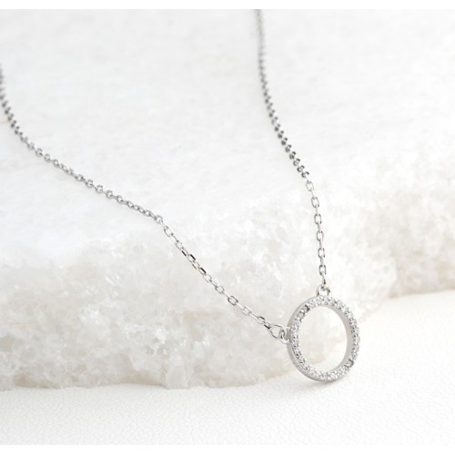 COLGANTE CÍRCULO PLATA DE 1ª LEY