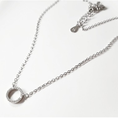 COLGANTE CÍRCULO PLATA DE 1ª LEY