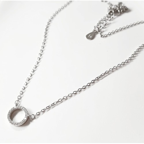 COLGANTE CÍRCULO PLATA DE 1ª LEY