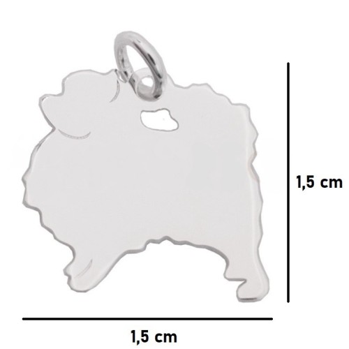 COLGANTE POMERANIA PLATA DE LEY