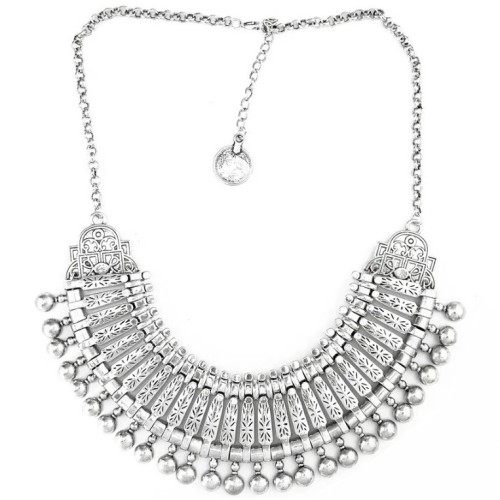 Collar gargantilla de zamak estilo boho, hippie chic, ETNIA