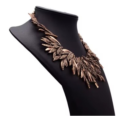 gargantilla color cobre estilo boho hippie ramas