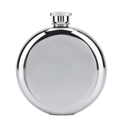 PETACA RUSA REDONDA ACERO INOX PERSONALIZADA