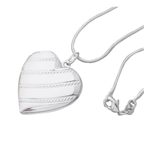 COLGANTE RELICARIO FOTOS CORAZÓN CON PLATA 925