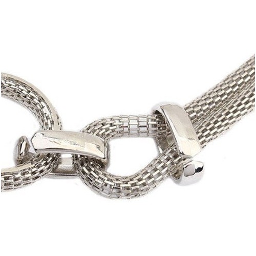 Collar gargantilla cordón calado con entrepiezas, ETNIA