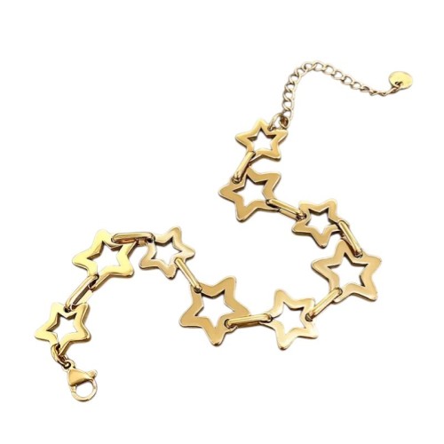 PULSERA ESTRELLAS ACERO ALTA CALIDAD