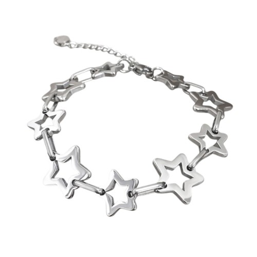 PULSERA ESTRELLAS ACERO ALTA CALIDAD