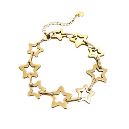 PULSERA ESTRELLAS ACERO ALTA CALIDAD