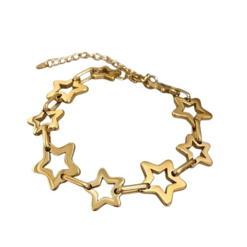PULSERA ESTRELLAS ACERO ALTA CALIDAD