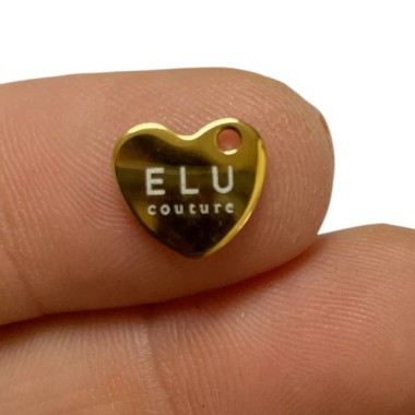 mini etiquetas personalizadas con logo para joyeria color negro
