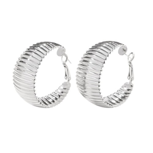 PENDIENTES AROS LABRADOS CON PLATA 925