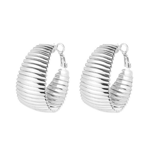 PENDIENTES AROS LABRADOS CON PLATA 925