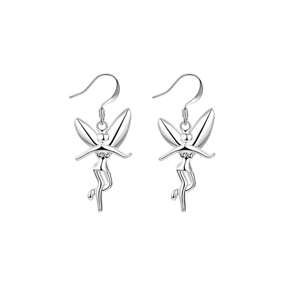 PENDIENTES HADA CAMPANILLA CON PLATA 925