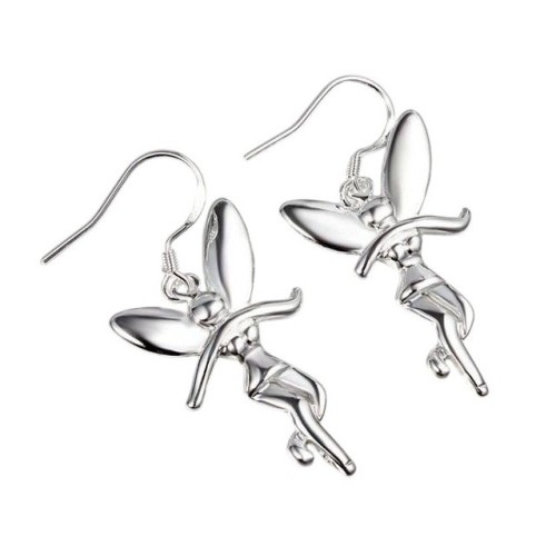 PENDIENTES HADA CAMPANILLA CON PLATA 925