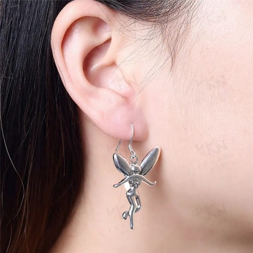 PENDIENTES HADA CAMPANILLA CON PLATA 925
