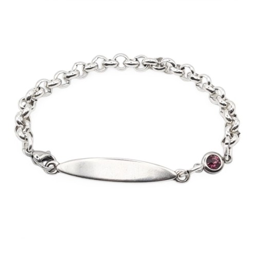 PULSERA ESCLAVA ROLO ZAMAK PLATA