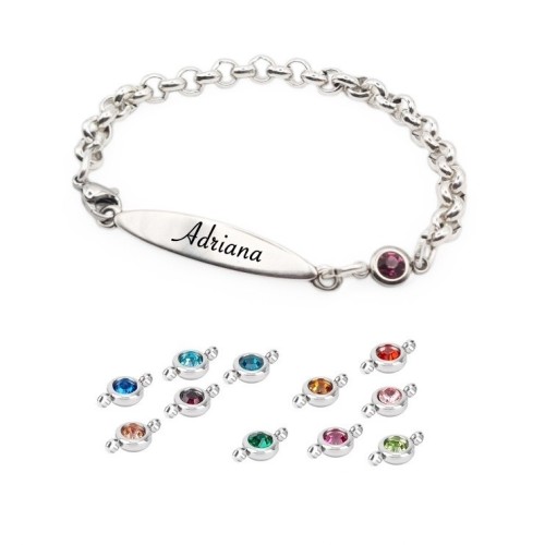 PULSERA ESCLAVA ROLO ZAMAK PLATA