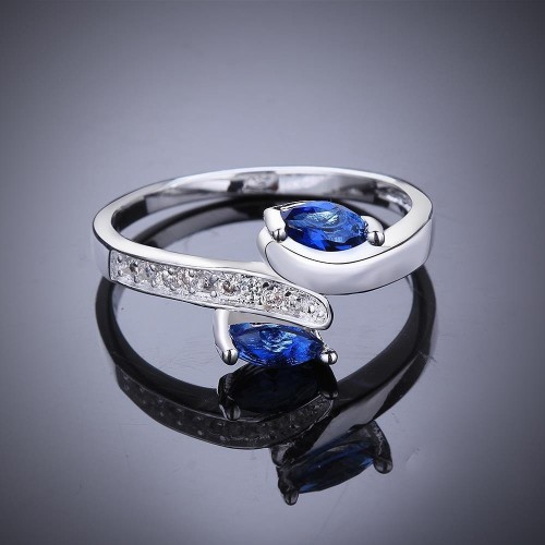 ANILLO ZAFIROS CON PLATA 925